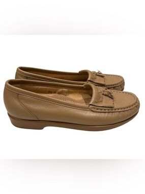 SAS Softie Tassel Kiltie Mocha Beige Leather Shoes Loafers Slip-On Women’s 5.5